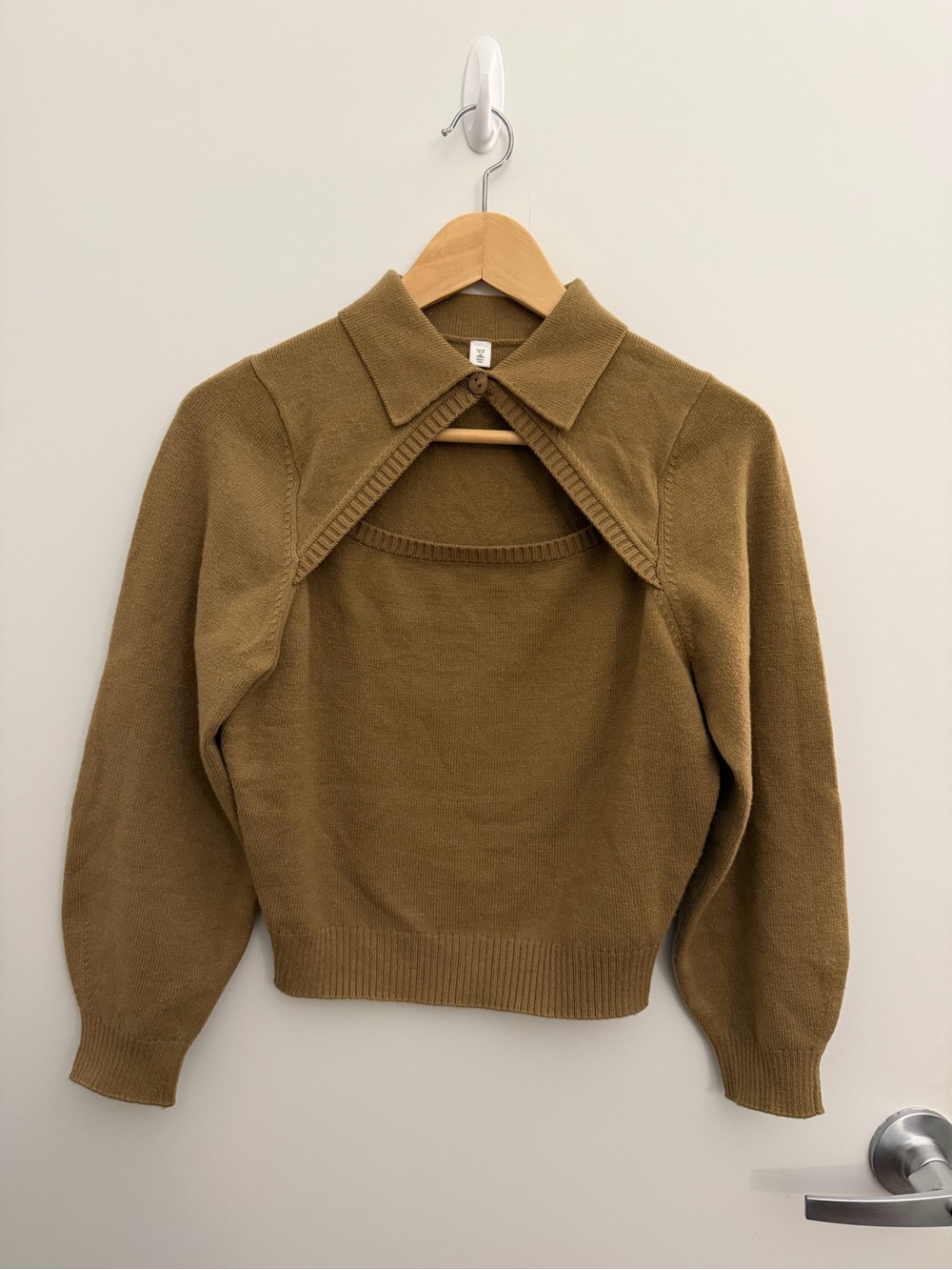 Other stories Collared Knit Sweater - Brown XS